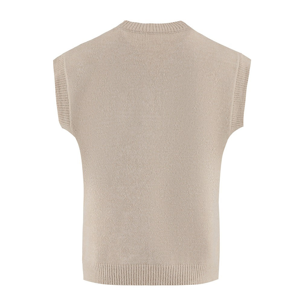 Knitted Cable Vest Women