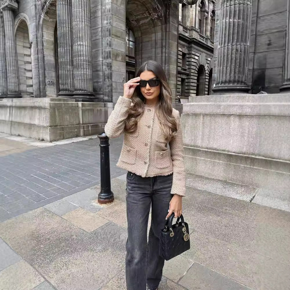 Veste à franges pour femme