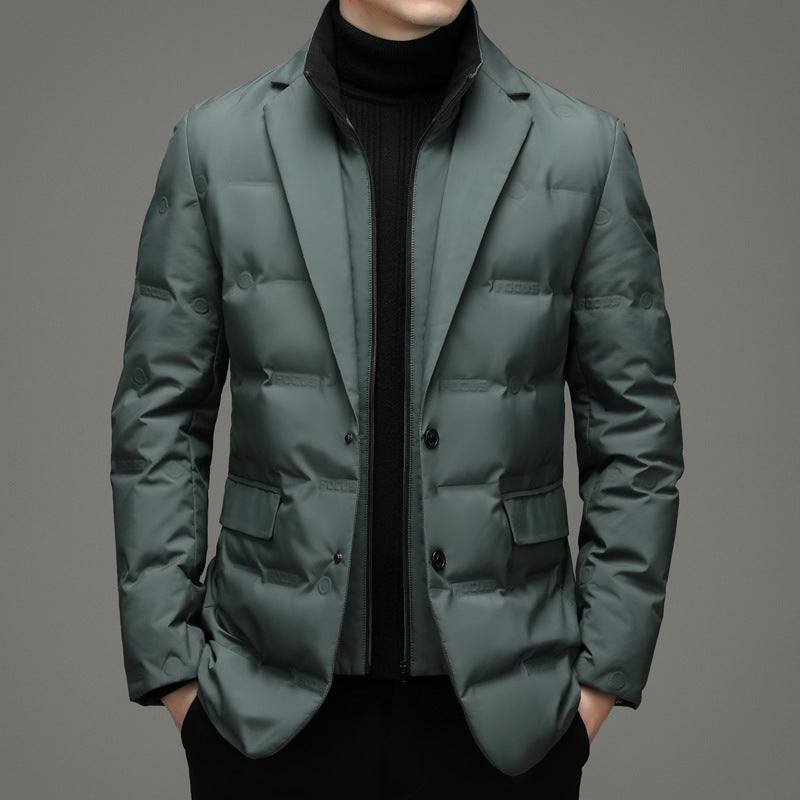Veste Hiver Duvet de Canard & Élégance Homme
