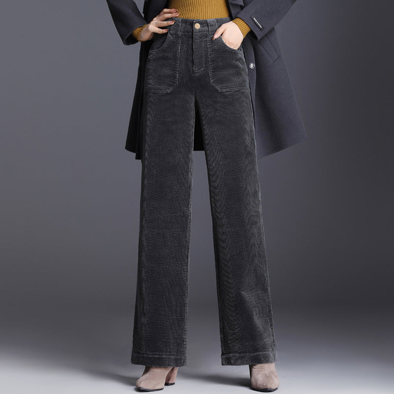 Pantalon Large en Velours pour Femme