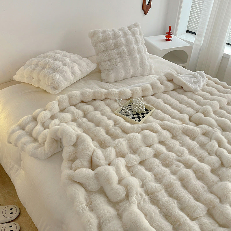 Plaid en Fausse Fourrure Style Douillet