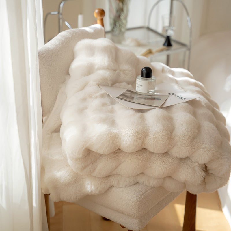 Plaid en Fausse Fourrure Style Douillet