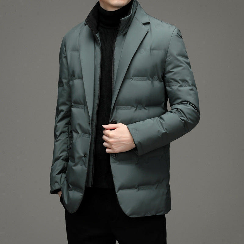 Veste Hiver Duvet de Canard & Élégance Homme