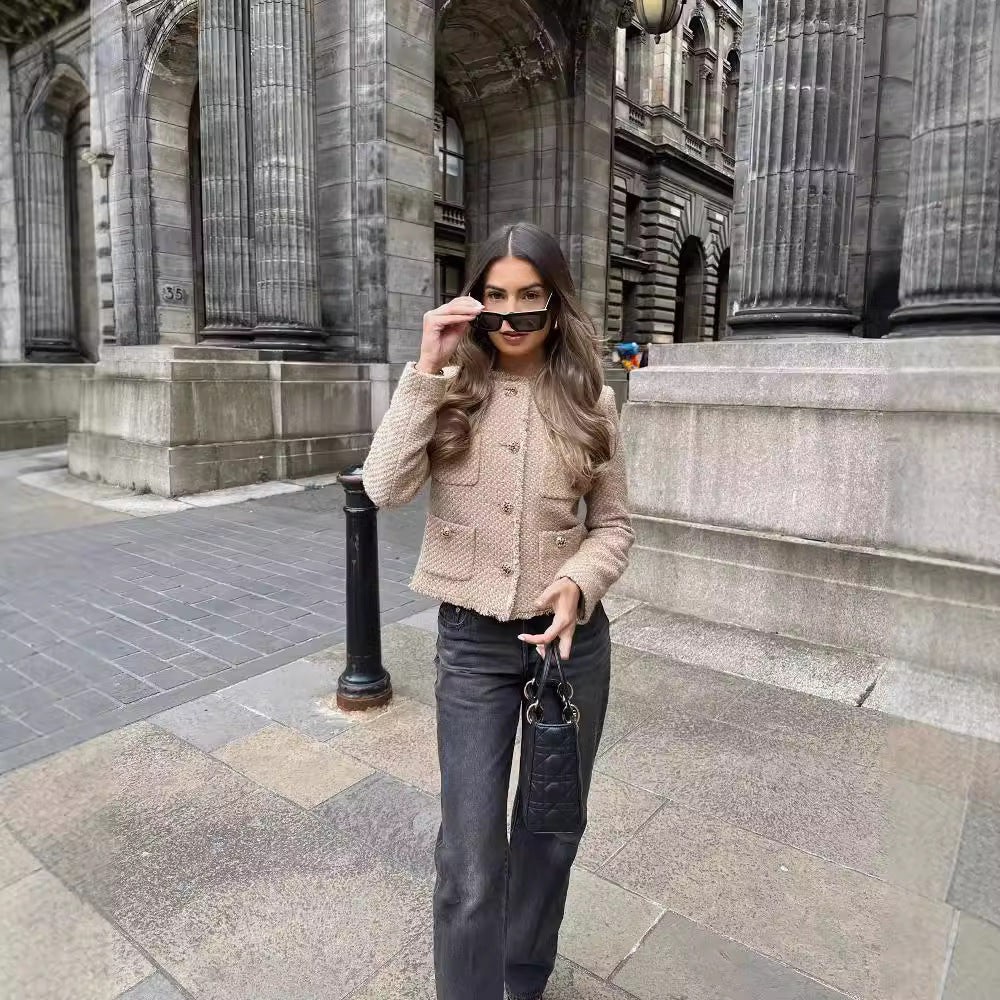 Veste à franges pour femme