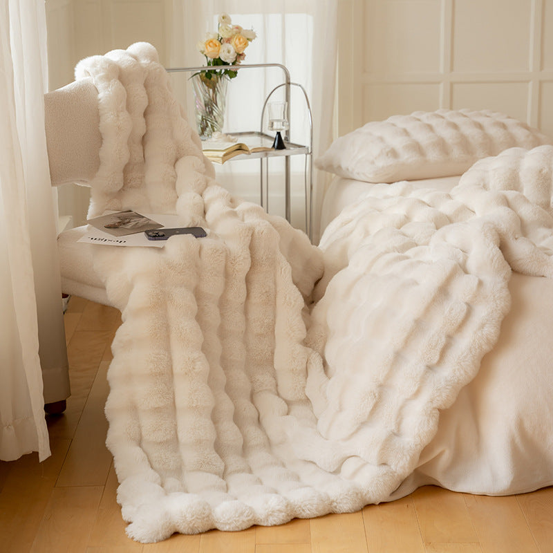 Plaid en Fausse Fourrure Style Douillet