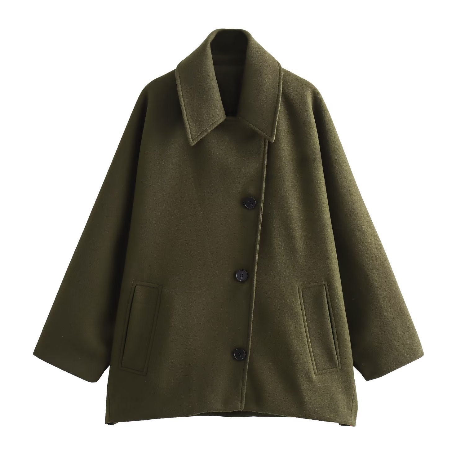 Veste Oversize En Laine Mélangée Pour Femme