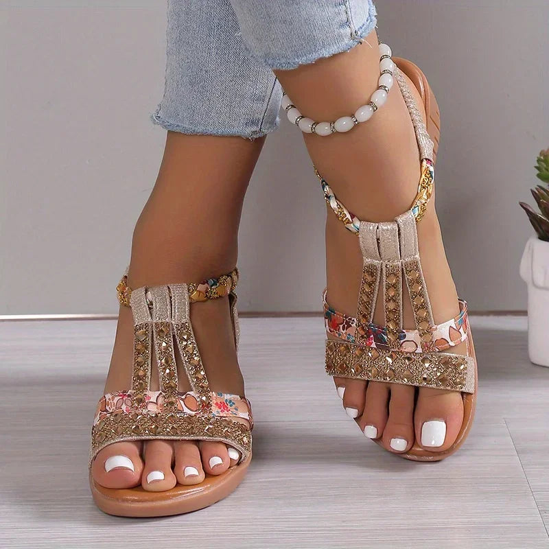 Wedge sandals suitable for holidays and travel