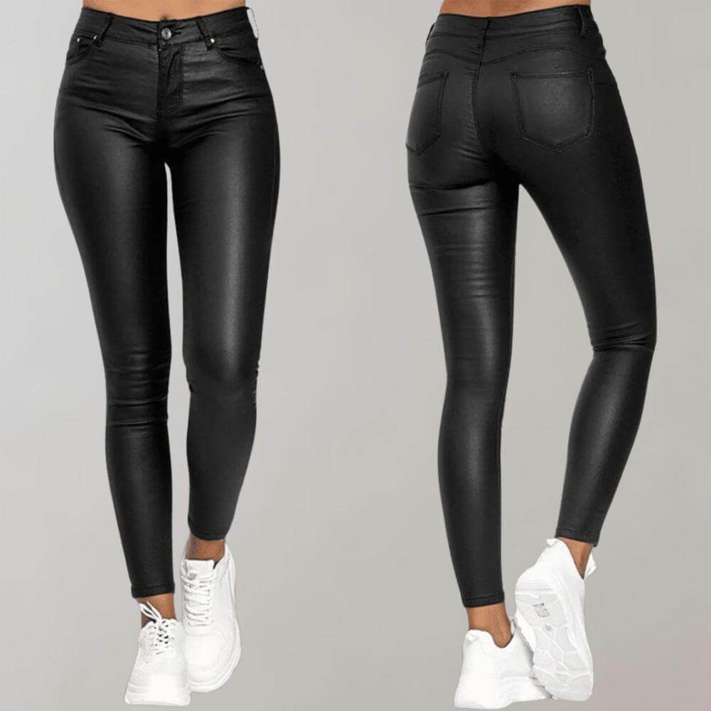 Pantalon Skinny Taille Haute Femme