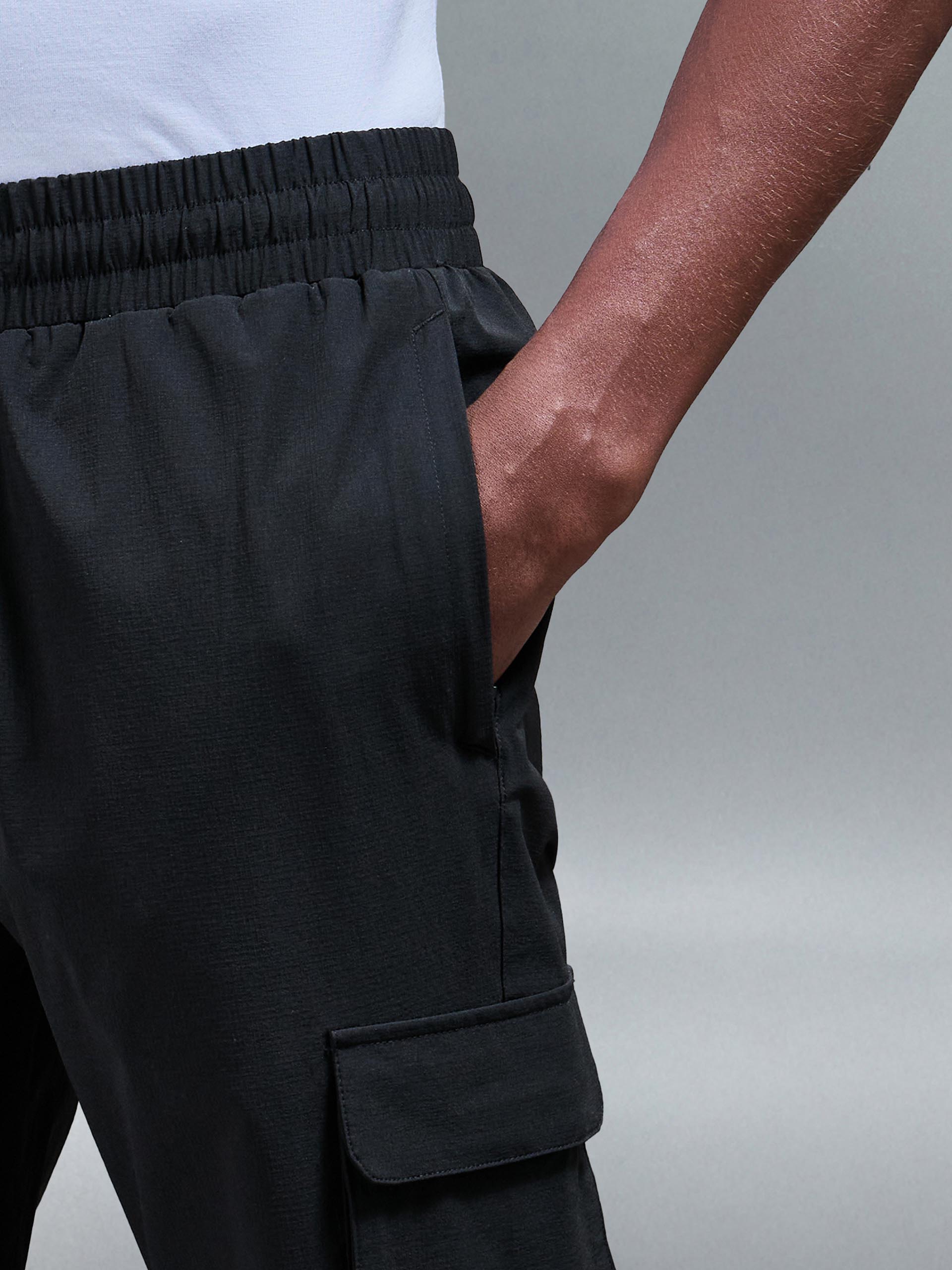 Pantalon Cargo Noir Homme