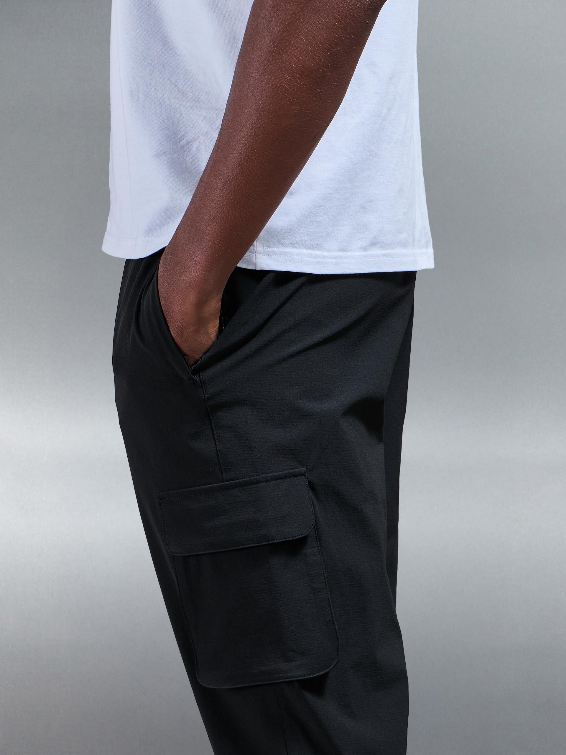 Pantalon Cargo Noir Homme