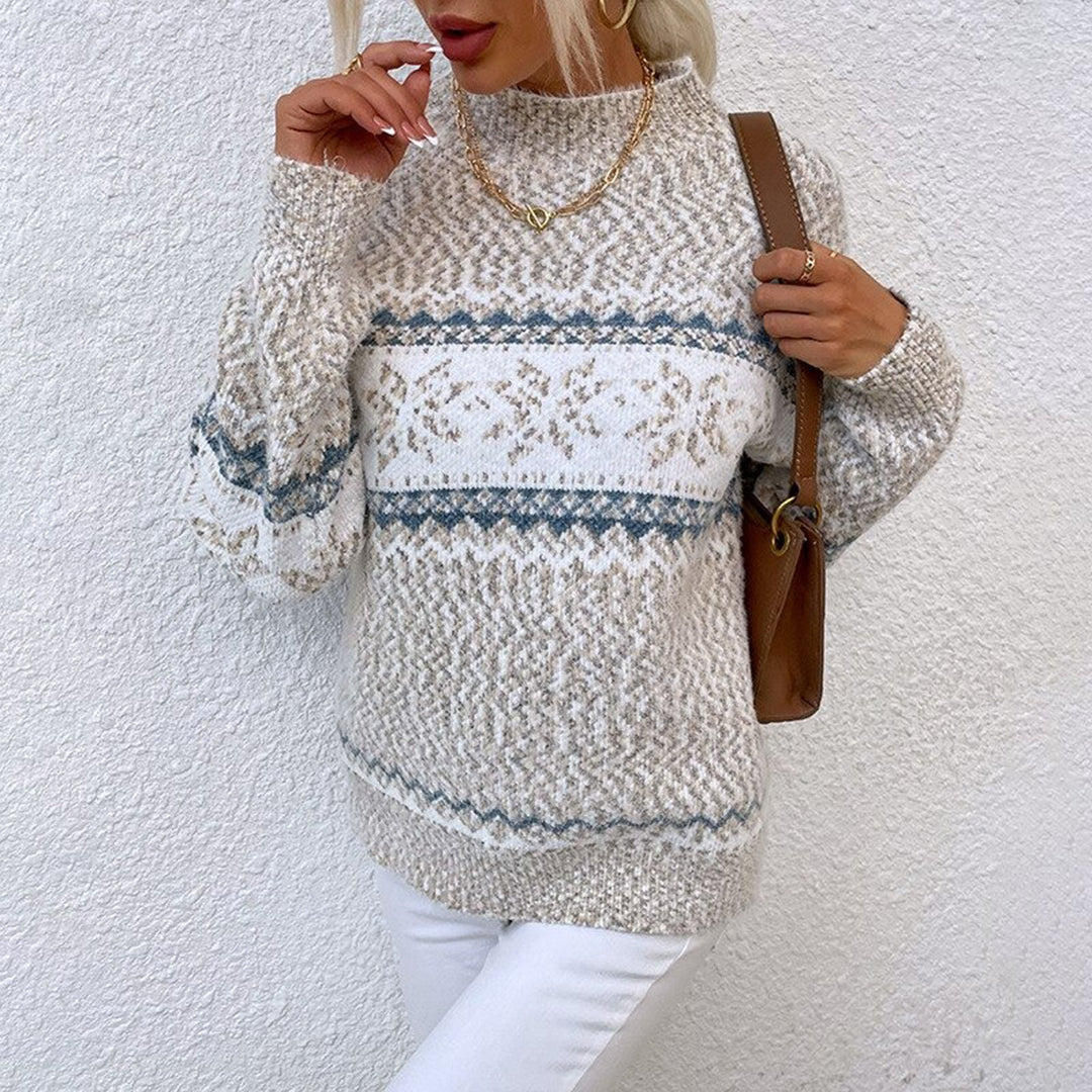 Crew neck polar fleece sweater in regular fit for casual wear
