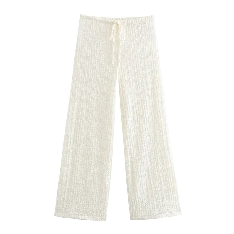 Ladies coordinated outfit with button fastening detail