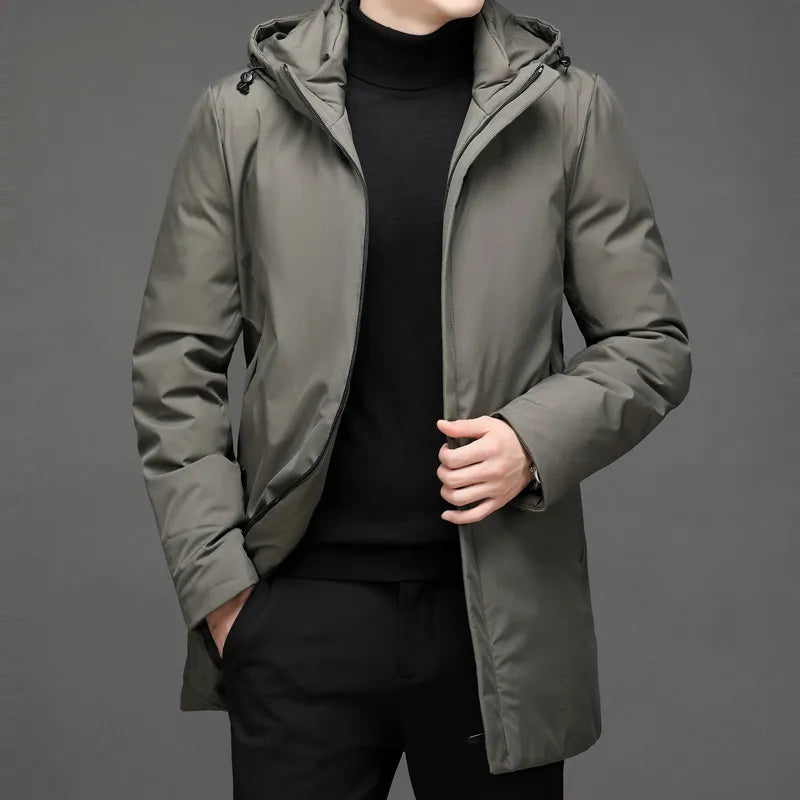 Softshell parka with elasticated hem regular fit men