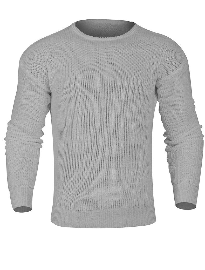 Pull à Mailles Épaisses Côtelées Homme