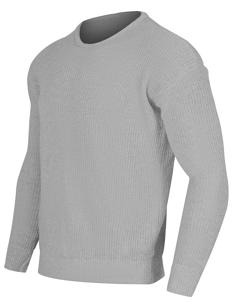 Pull à Mailles Épaisses Côtelées Homme