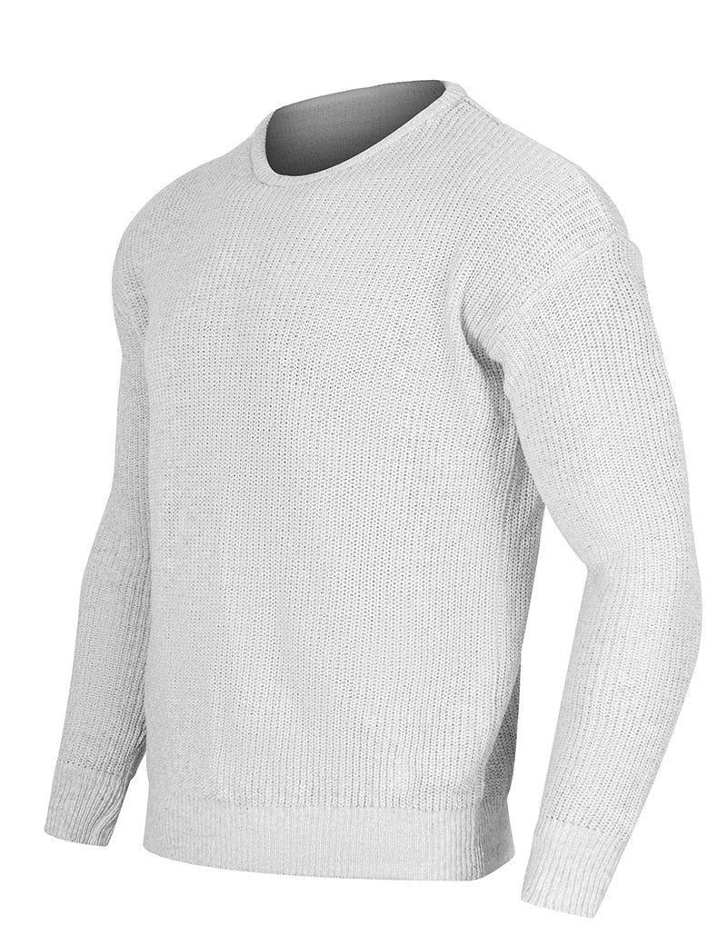 Pull à Mailles Épaisses Côtelées Homme