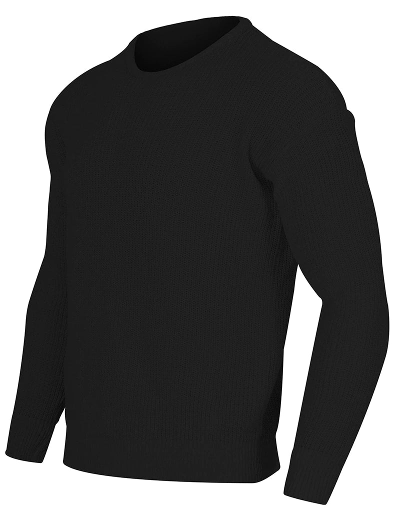 Pull à Mailles Épaisses Côtelées Homme