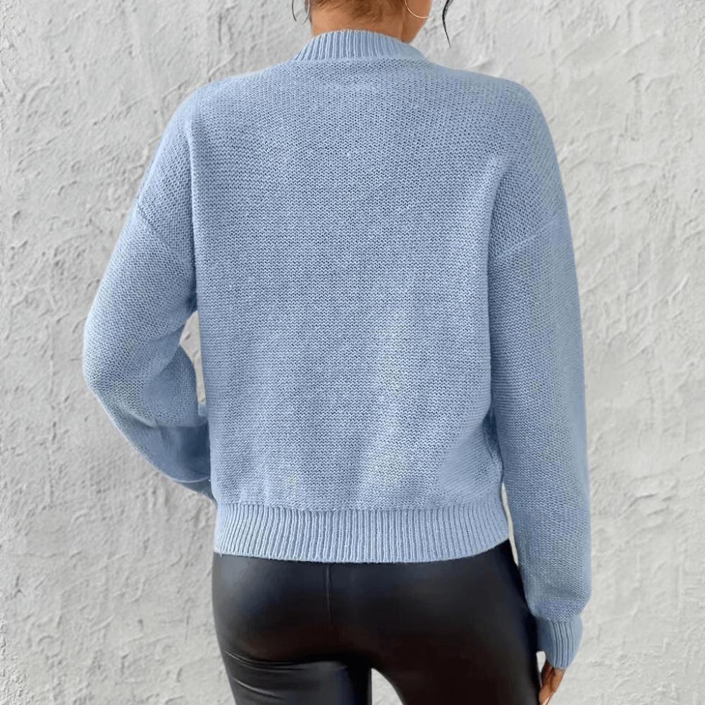 Pull Torsadé Coupe Slim Femme