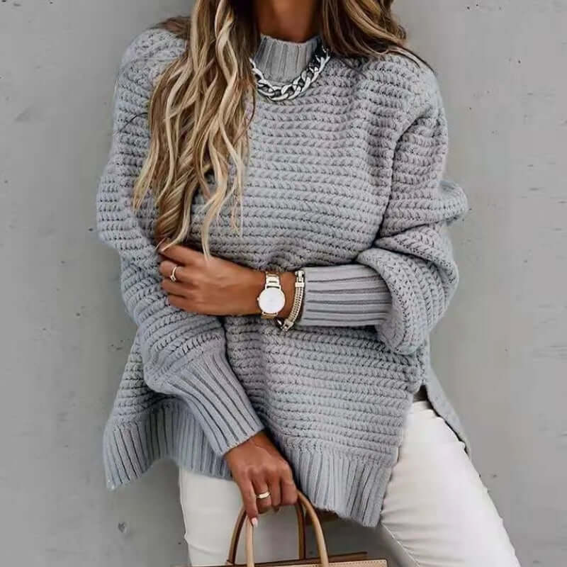 Pull à maille texturée pour femme