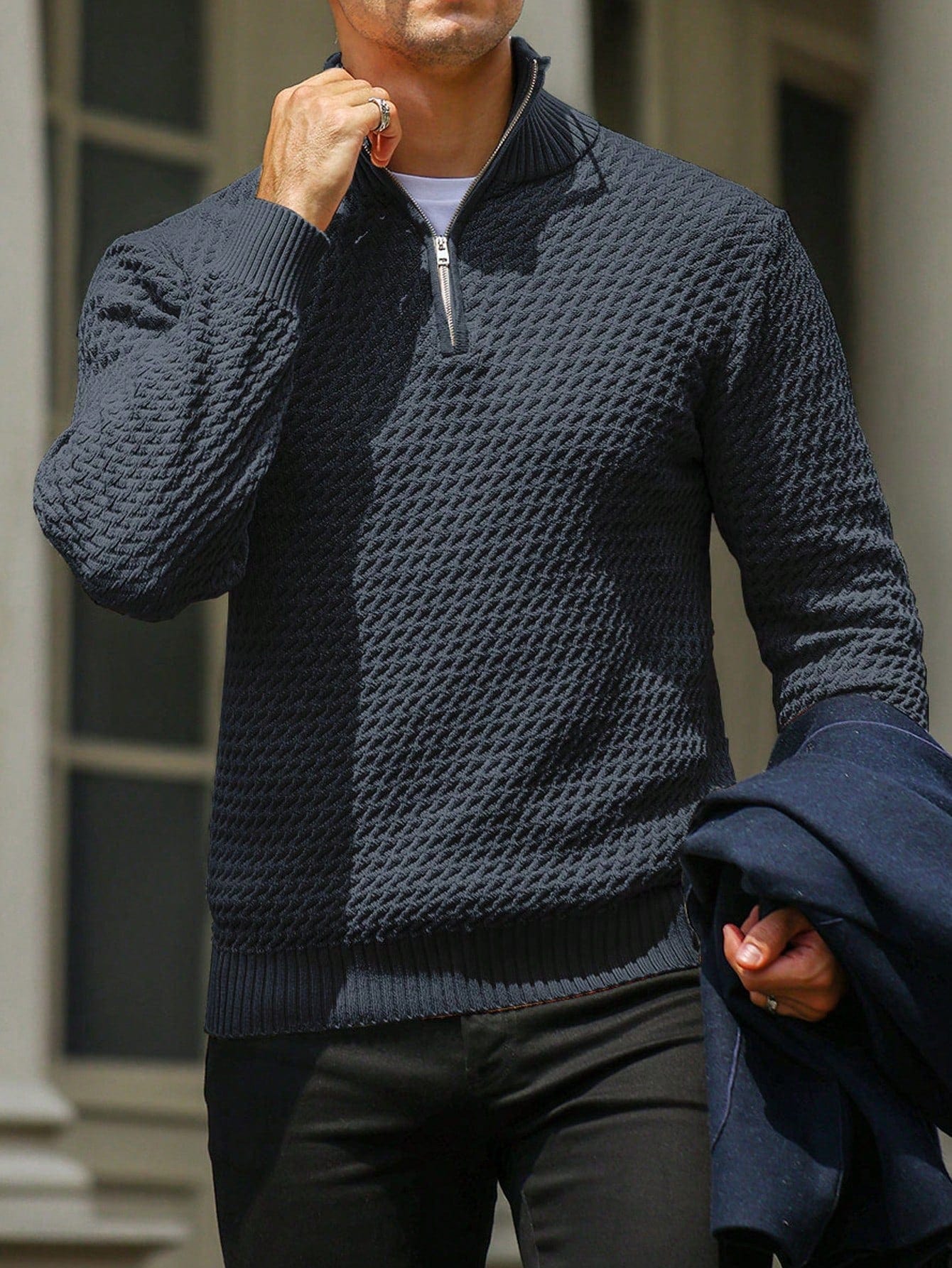 Pull Tricoté Pour Homme