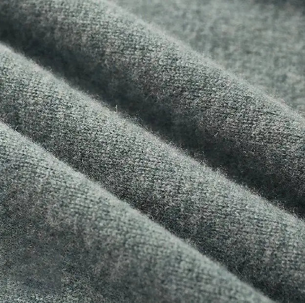 Pull Col Roulé Classique Côtelé Coupe Slim Homme