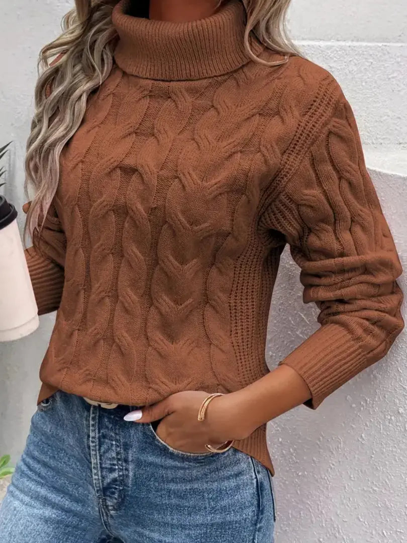 Pull Tricoté Détendu Femme