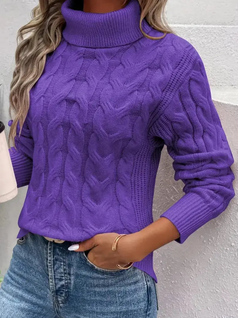 Pull Tricoté Détendu Femme