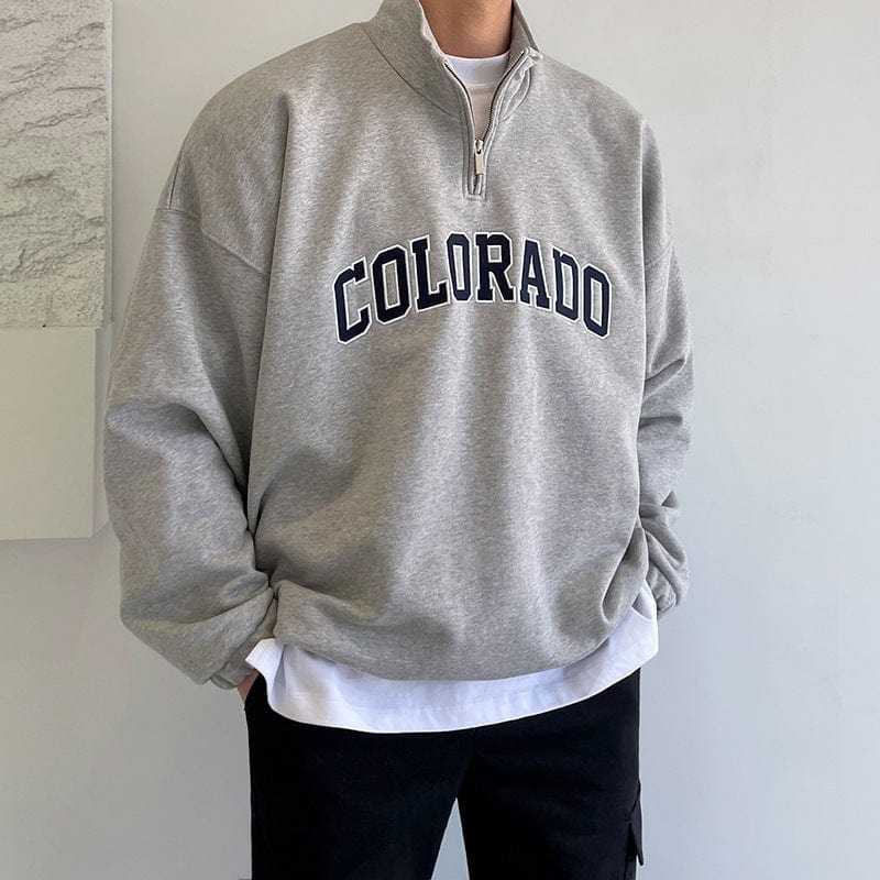 Pull Demi Zip Coton Doux Homme