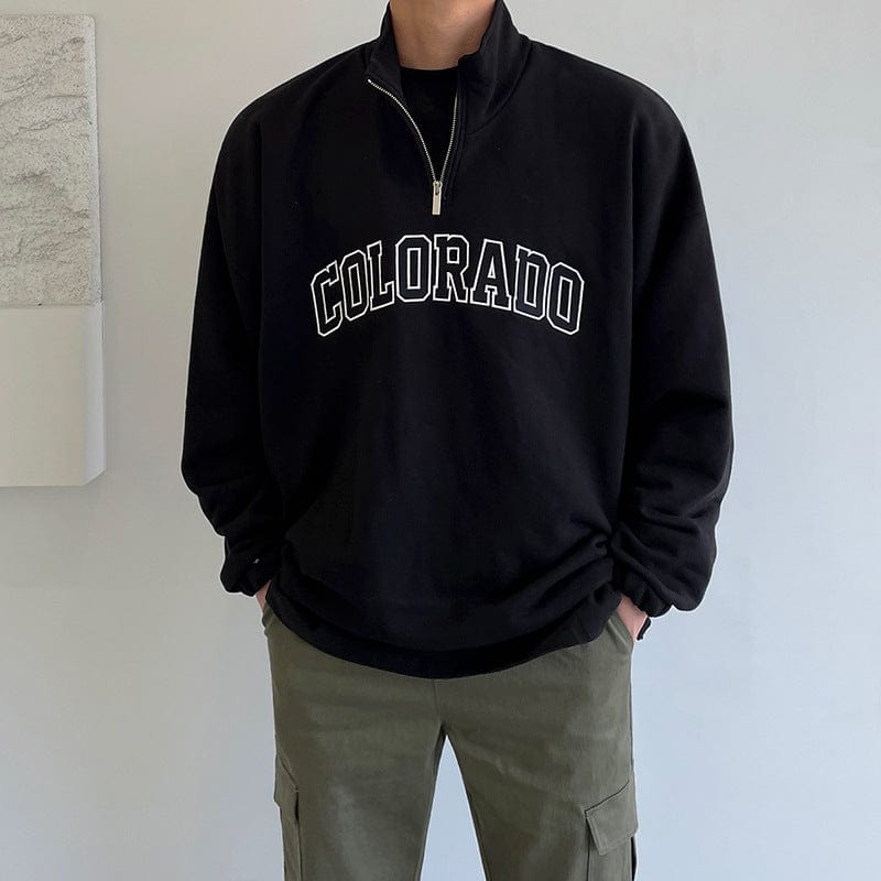 Pull Demi Zip Coton Doux Homme