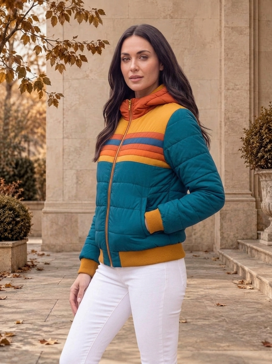 Women's waterproof jacket for autumn layering