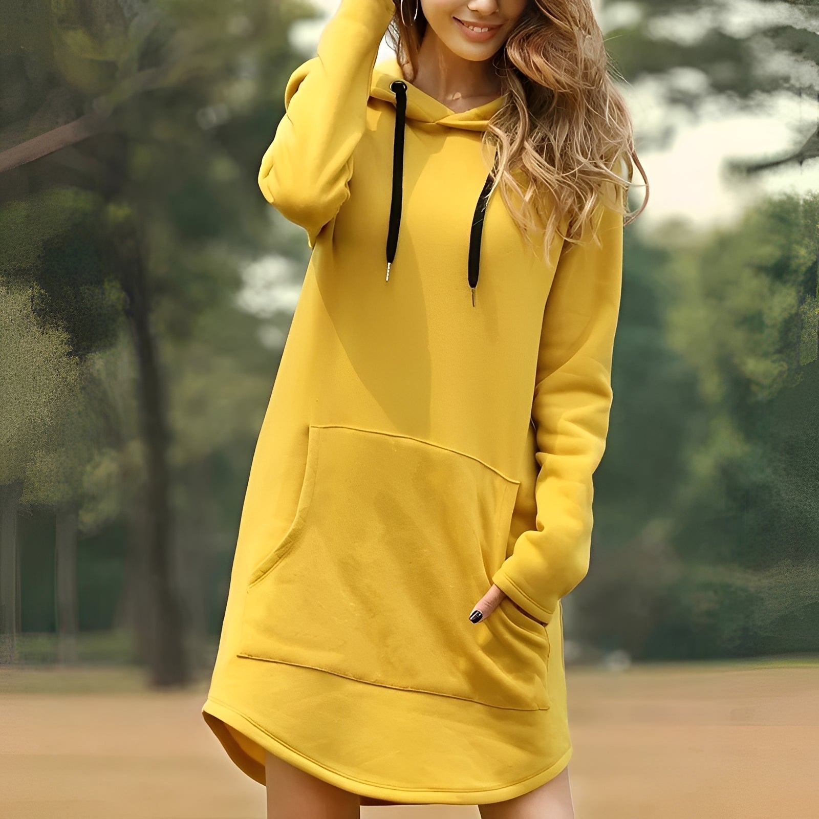 Robe à Capuche Longue Confortable pour Femmes