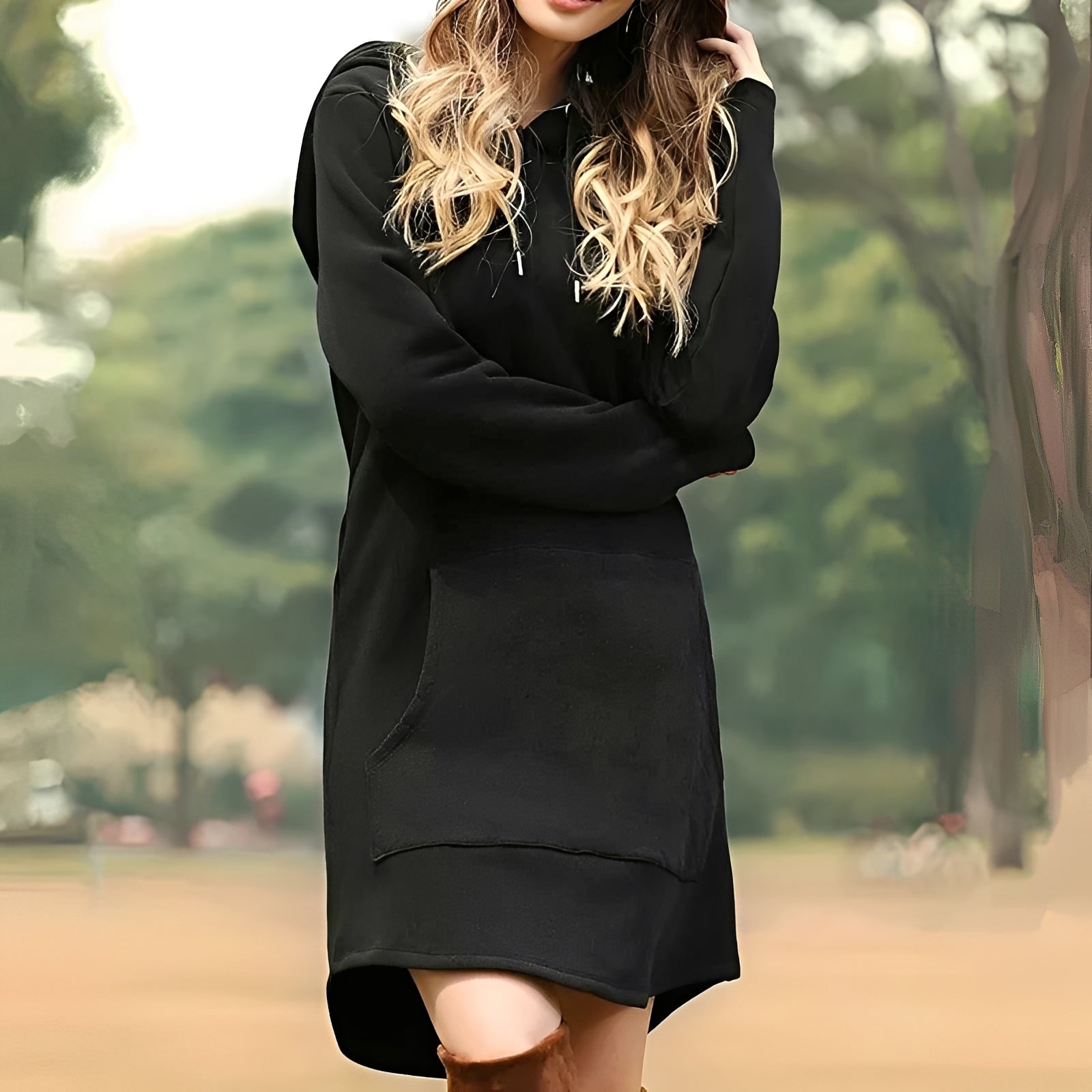 Robe à Capuche Longue Confortable pour Femmes
