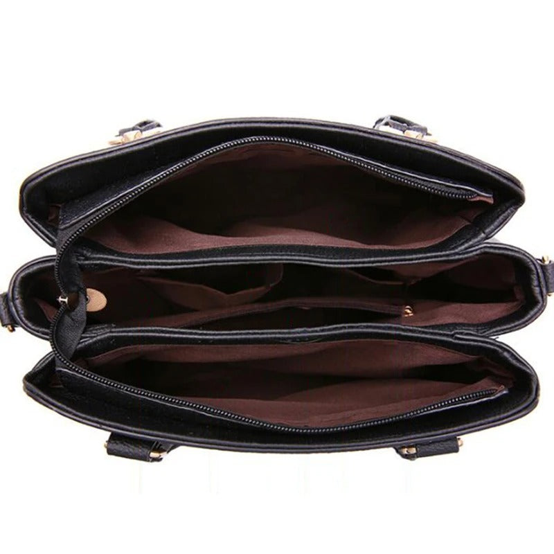 Sac Cabas Texturé à Motif Géométrique avec Breloque Femme