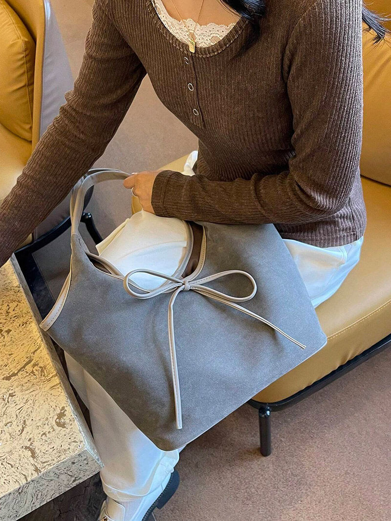 Sac à Main en Suède avec Bandoulière Femme
