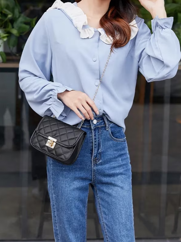 Mini Sac Matelassé à Chaîne Femme