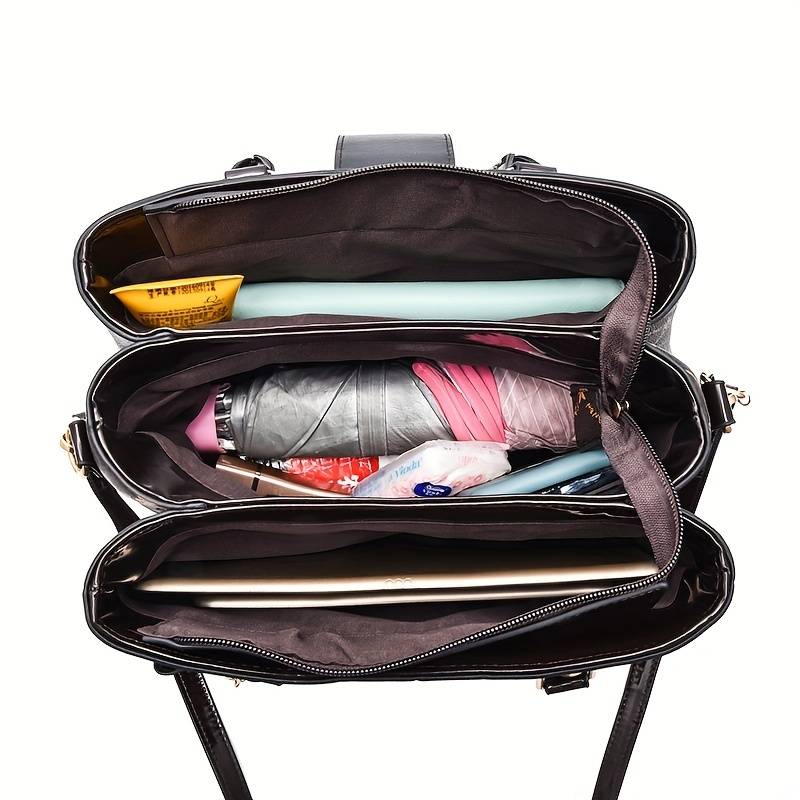 Sac Structuré à Motif Géométrique Femme