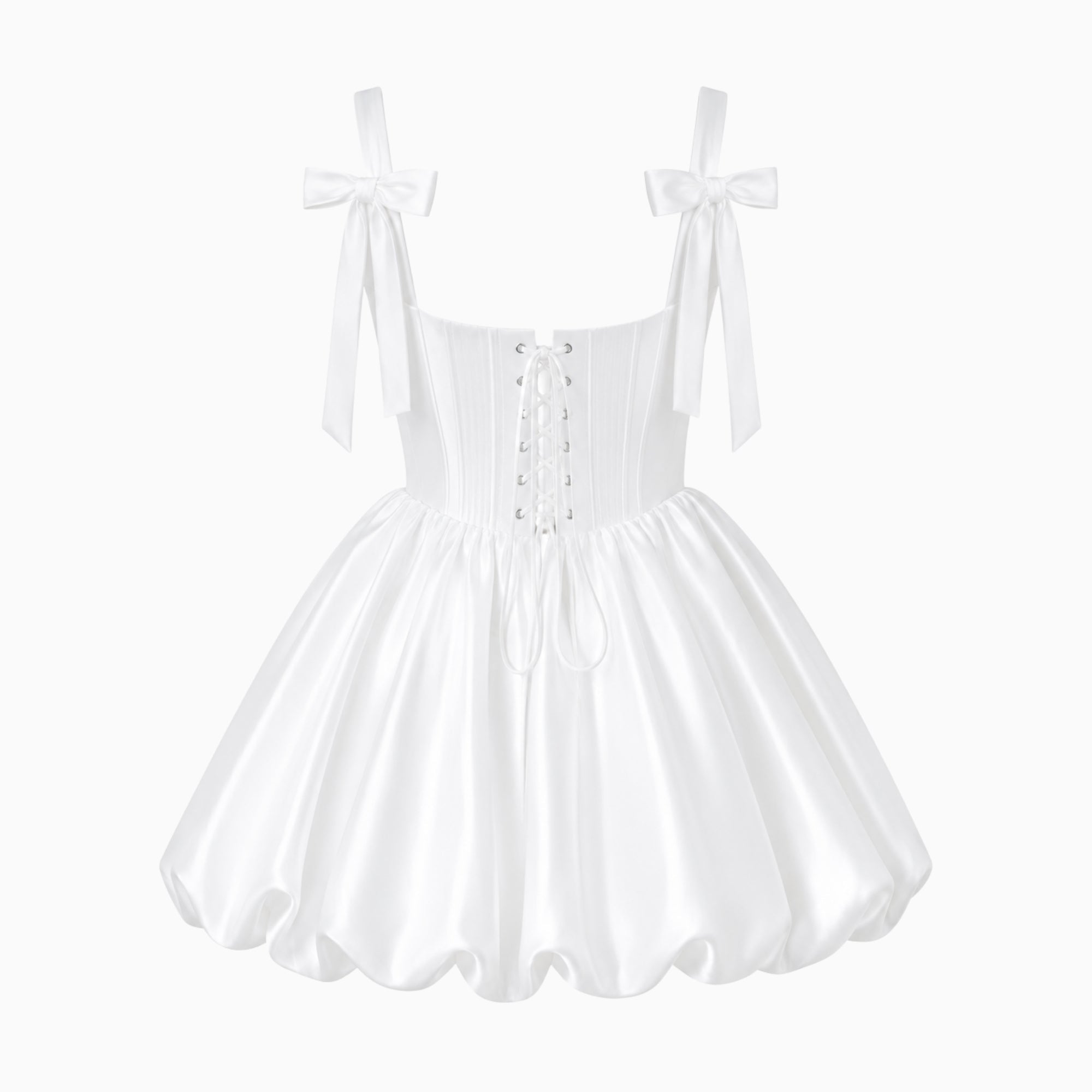 Lace up mini dress for party wear