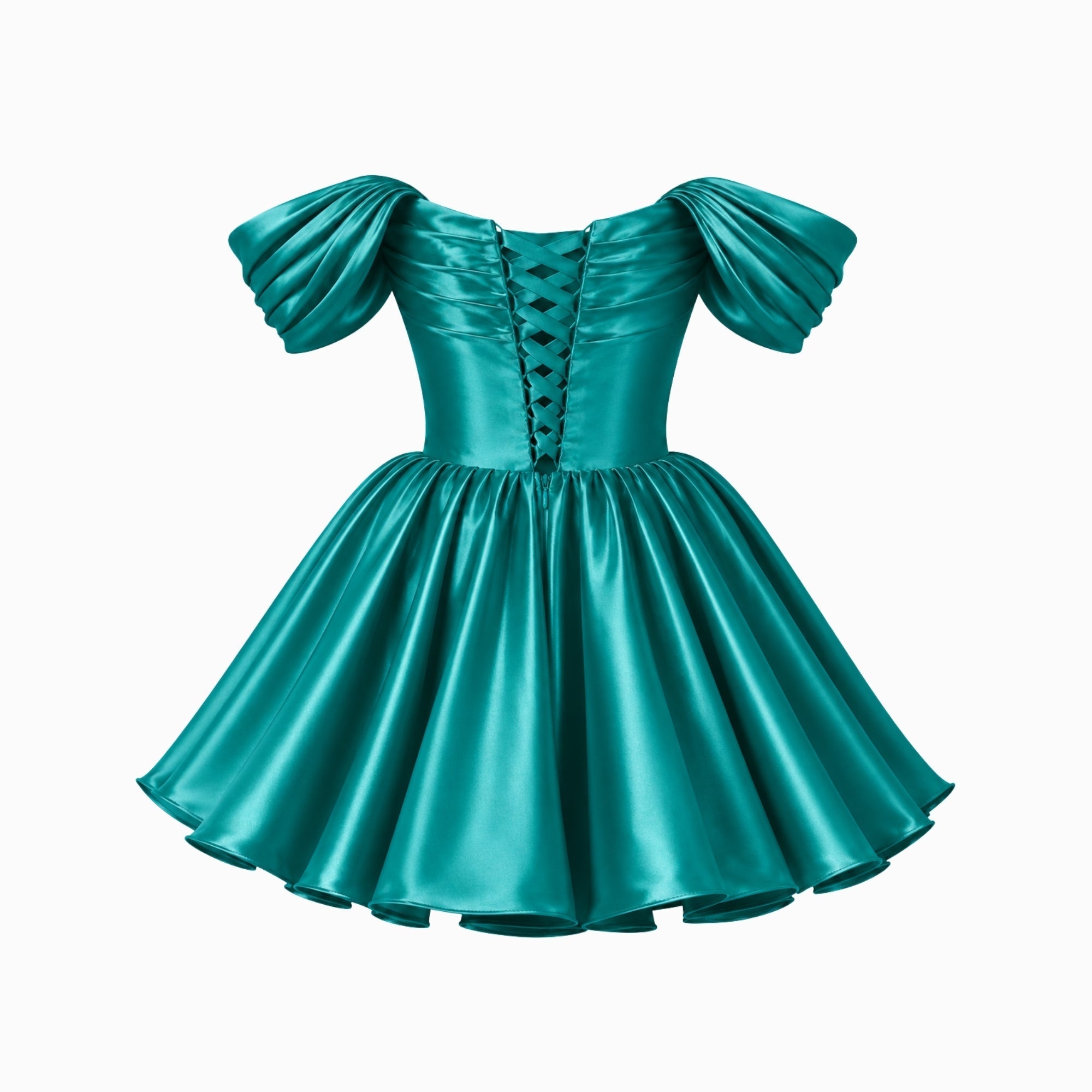 Satin dress with a flattering regular fit