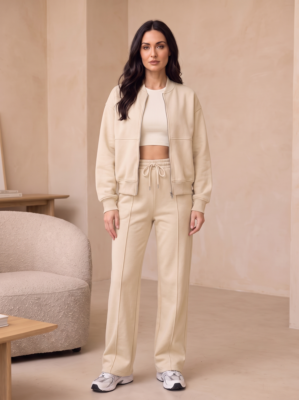Zip-up lounge set women