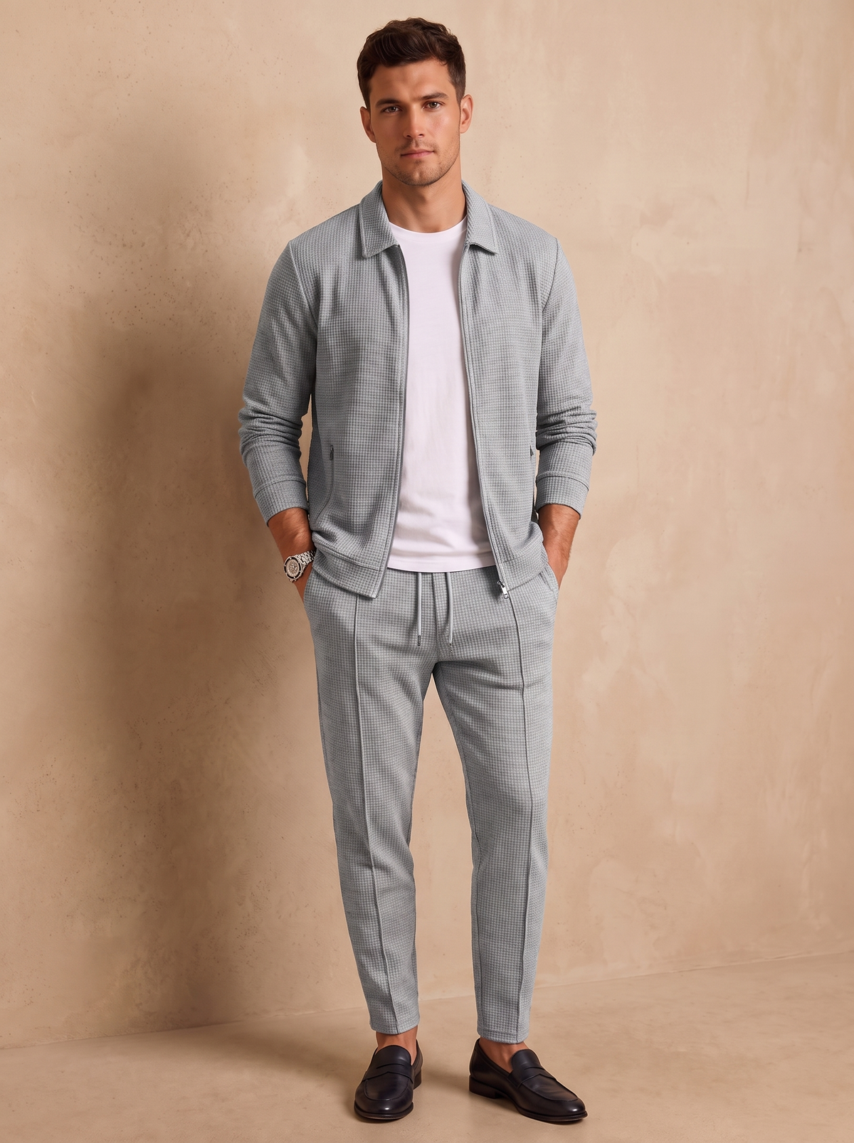Men's cotton jacket set