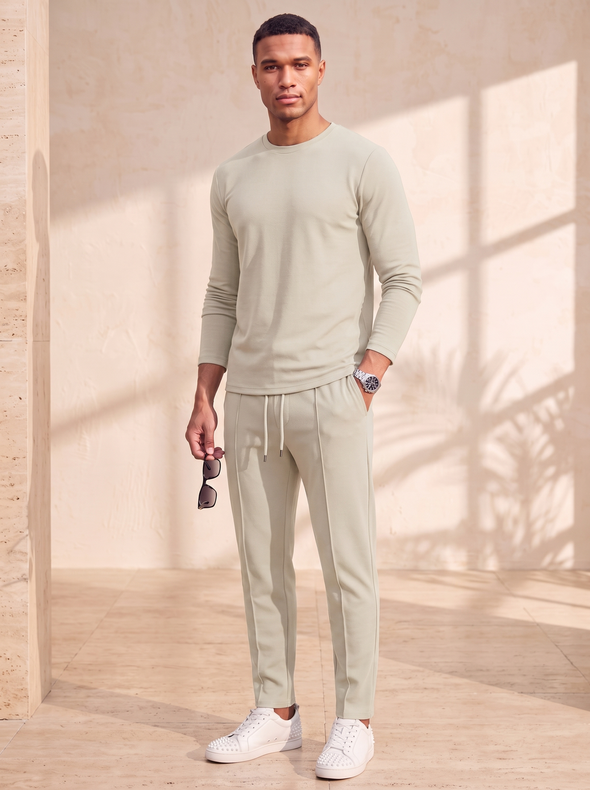 Cotton tracksuit for men
