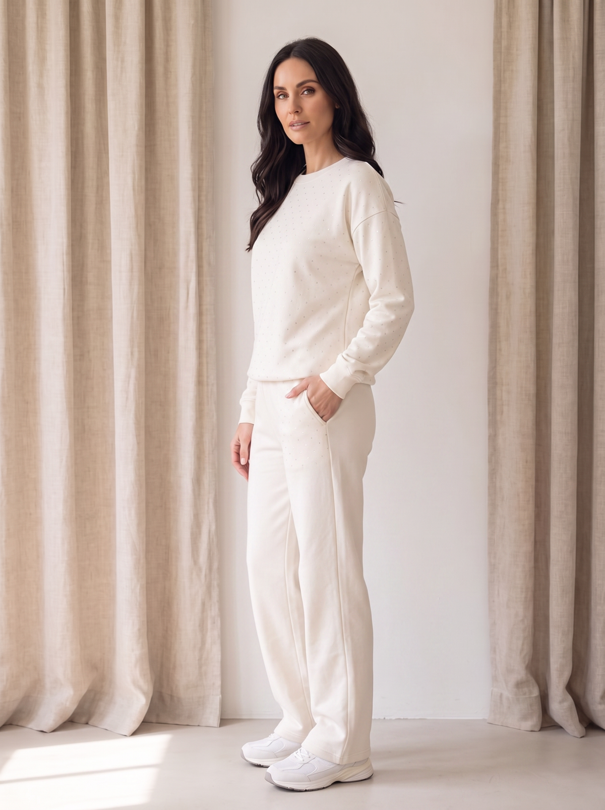 Women's relaxed fit cotton loungewear set