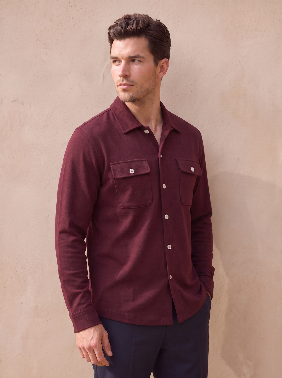 Men's casual cotton shirt