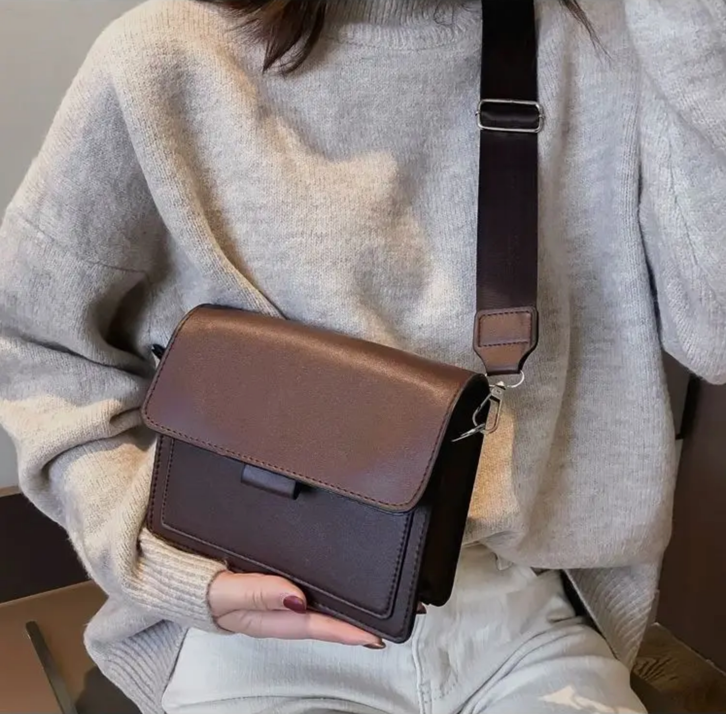 Sac Bandoulière Structuré pour Femme