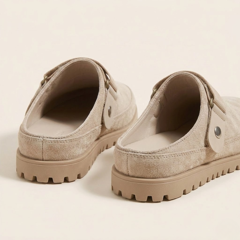 Back view of women's slip-on clogs