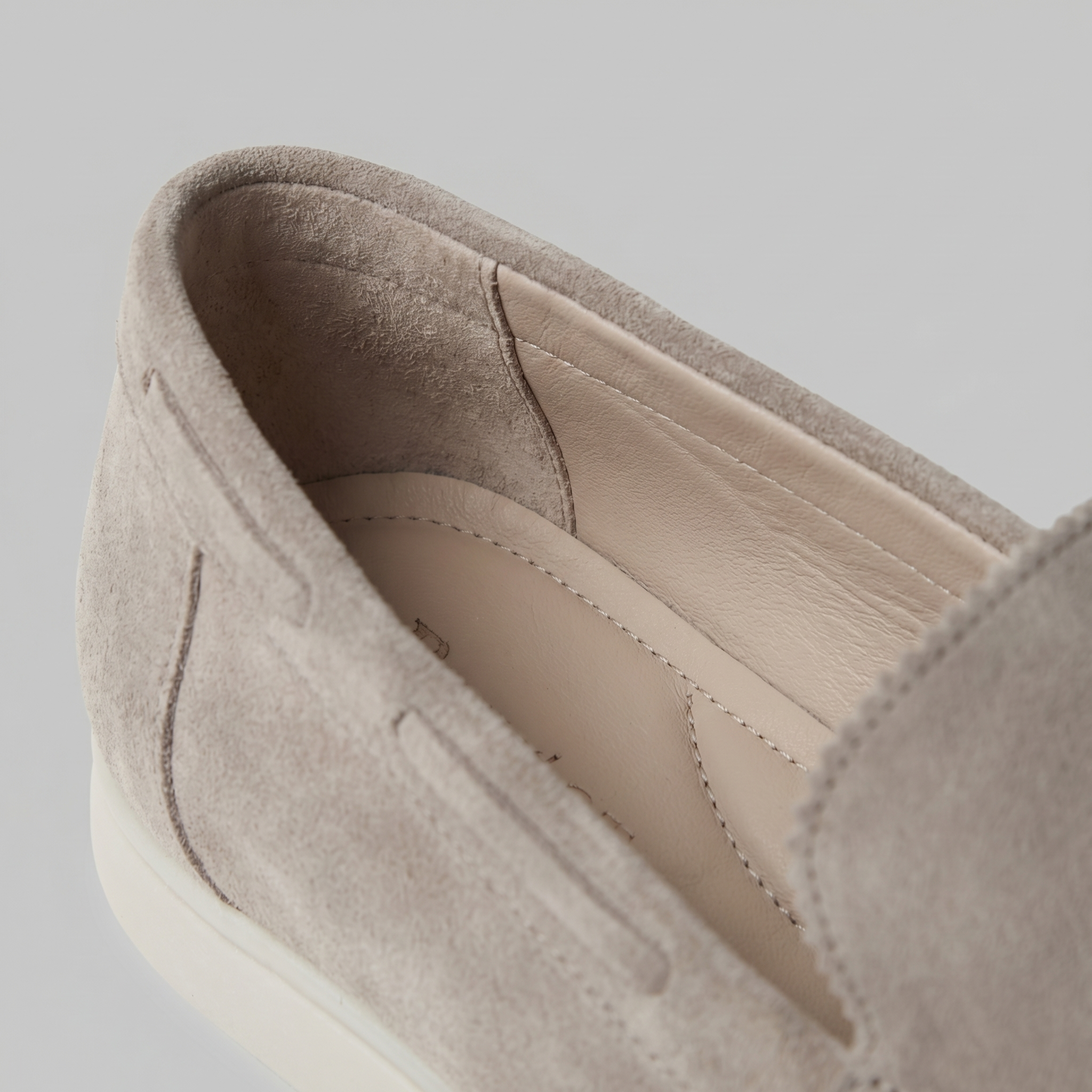 Men's loafers with a suede look finish