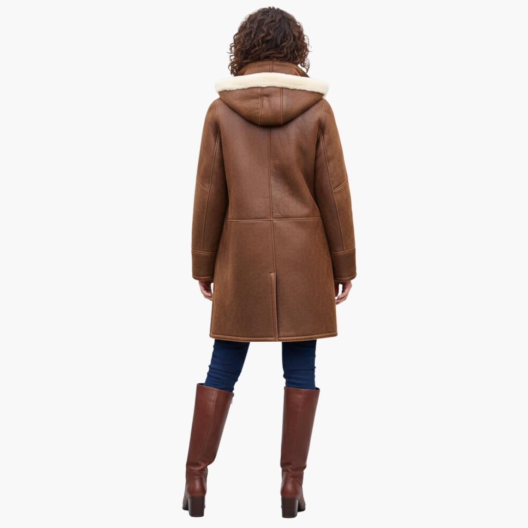 Synthetic Winter Coat Straight Fit Women 5