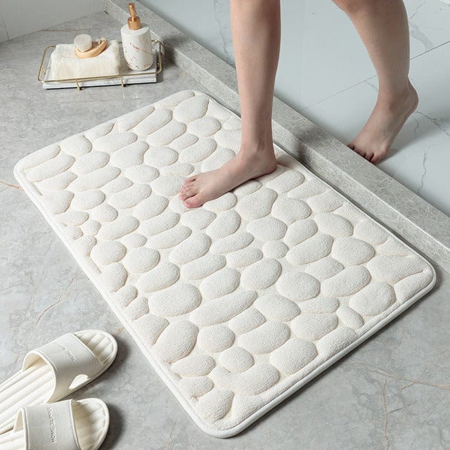Tapis de Salle de Bain à Motif Galets