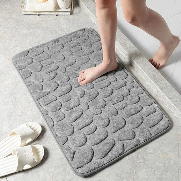 Tapis de Salle de Bain à Motif Galets