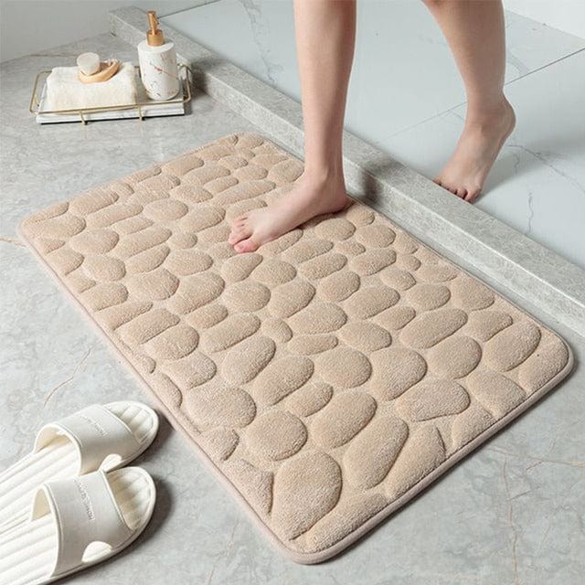 Tapis de Salle de Bain à Motif Galets